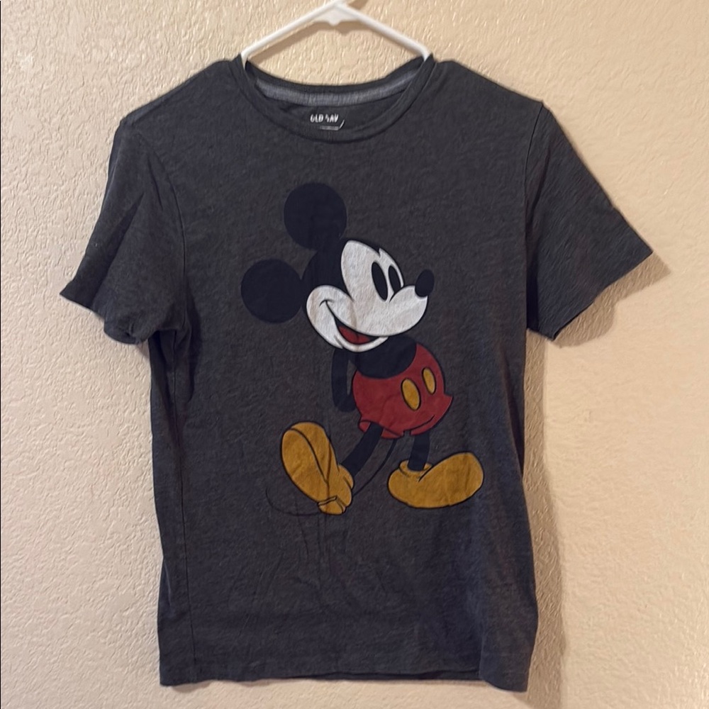 Women’s Old Navy Disney Mickey Mouse Gray Short Sleeve Tee
